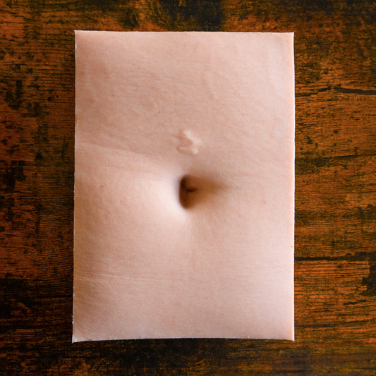 "Willow Mini Slab" - Realistic Belly Button Silicone Display